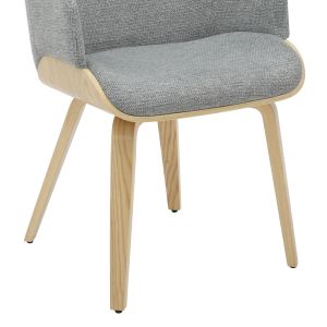 Dining chair Prieto .01 plywood structure in oak-gray damask 54.5x44x89.5hcm Hm9989