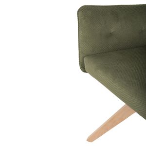 Dining chair Quill solid beech green textile damask 57,5x 61x92 hcm Hm9843.05