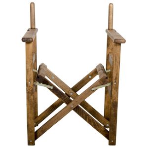 Director's chair Retto solid wood walnut color