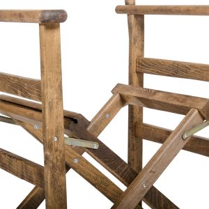 Director's chair Retto solid wood walnut color