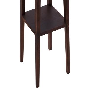Дървен лампион с бежова шапка 26x26x156hcmhm7695,01