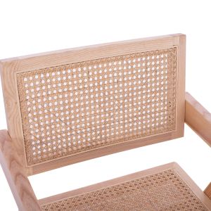 Дървен стол Blaire с подлакътници бук масив 52x50x80cм Hm8916,01