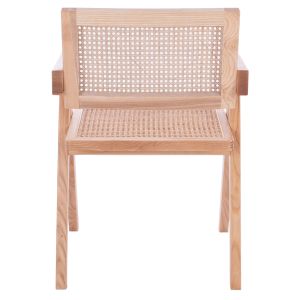 Дървен стол Blaire с подлакътници бук масив 52x50x80cм Hm8916,01