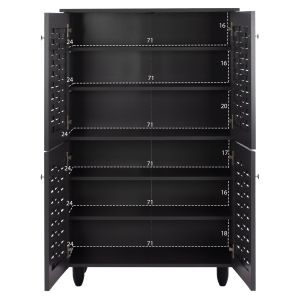 Дървен шкаф за обувки с 4 врати Hm2210,10