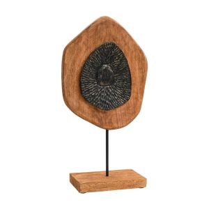 Wooden decorative figure Fl0070 black - natural antique finish 29x10x54cm