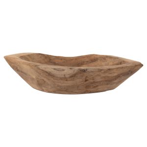 Wooden bowl teak, 30x6x13cm Hm9632