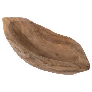 Wooden bowl teak, 30x6x13cm Hm9632