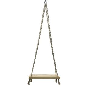 Wooden swing-seat on ropes Fl620 55x20x2cm