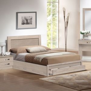 Single bed Melany Hm346,02 with drawer sonoma color 90x190cm