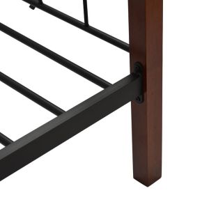 Single bed Mila Hm367 wood and metal 90x190.5