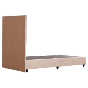 Единично легло Milo Hm652.32 плат теди в бежово - за матрак 90x200см