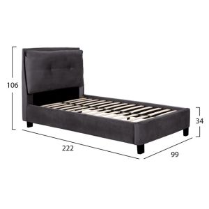 Single bed Riley Hm561,01 90x200