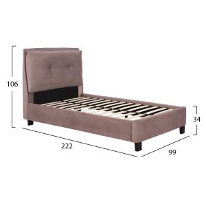 Single bed Riley Hm561,02 90x200