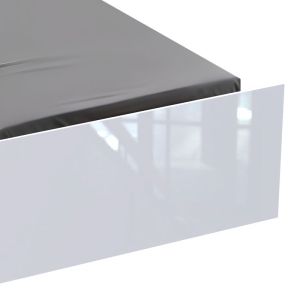 Single bed afina in white color 90x200cm