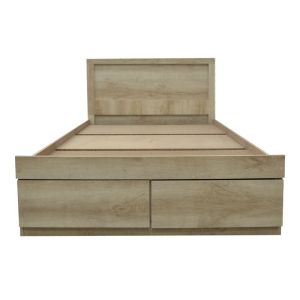 Single bed Nalos with drawer Castillo-oak 100x200cm