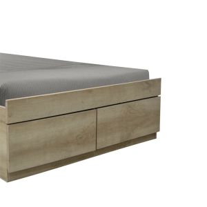 Single bed Nalos with drawer Castillo-oak 100x200cm