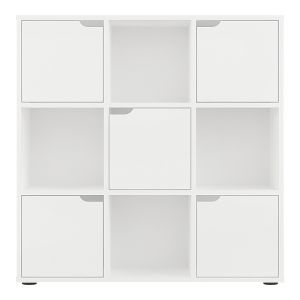 Етажерка Bookel в бял цвят 88.5x27.5x89.3см