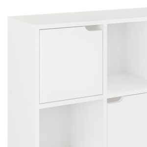 Етажерка Bookel в бял цвят 88.5x27.5x89.3см