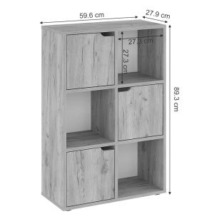Етажерка Bookel в цвят дъб 59,5x27,5x89cm