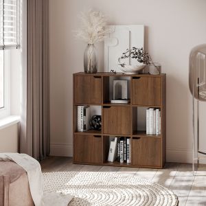 Етажерка Bookel в цвят орех 88.5x27.5x89.3cm