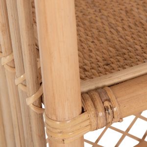 Shelf Hm9552 made of rattan in natural color 80x40x182hcm,