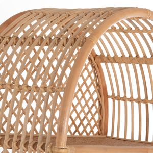 Shelf Hm9552 made of rattan in natural color 80x40x182hcm,