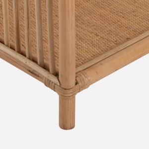 Shelf Hm9552 made of rattan in natural color 80x40x182hcm,