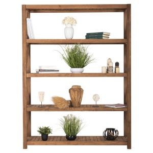 Kitaku Hm9798 shelf made of recycled teak wood 150x45x200hcm