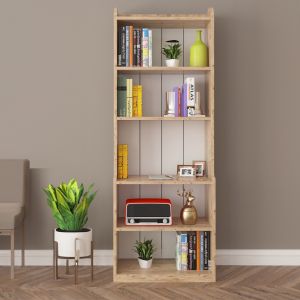 Етажерка Neat Hm18194,04 меламин в цвят антурално дърво 60x30x180hcm