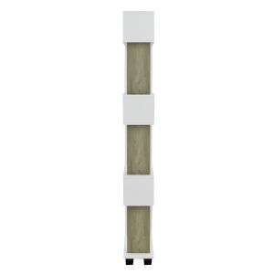 Owl shelf made of melamine Olive Gray White 60x19,5x165hcmhm8923,11
