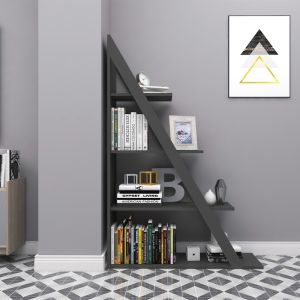 Етажерка Quina в цвят антрацит 100x30x150см
