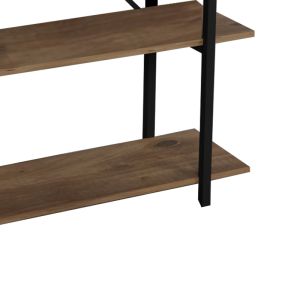 Reson shelf, oak/black, 120x34x180cm