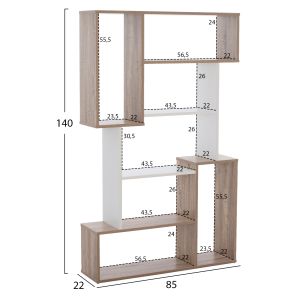 Shelf Shay Hm8768,01 85x22x140 white
