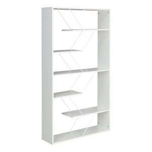 Етажерка Tars цвят бял/сив 168x24x157cм