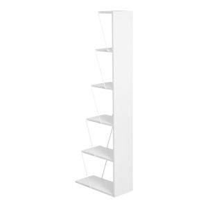 Етажерка Tars цвят бял/сив 50x22x150cм