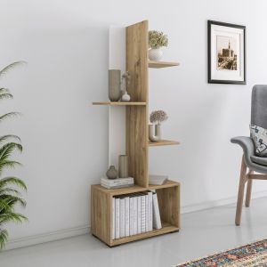 Етажерка Trivio Hm18195,03 меламин в бяло-атлантис зелено 50x25x127hcm