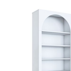 Shelf Zoel white melamine 80x31.5x180cm