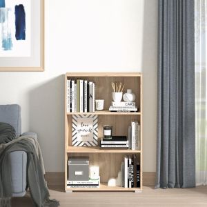 Етажерка за книги Tomar 3 в цвят сонома, размери 70x24,5x107,5см