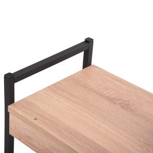 Етажерка за организиране на кухня Becko Hm18219.03 меламин в Sonama-черен метал 54.5x35x41hcm.