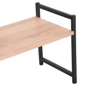Етажерка за организиране на кухня Becko Hm18219.03 меламин в Sonama-черен метал 54.5x35x41hcm.