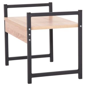Етажерка за организиране на кухня Becko Hm18219.03 меламин в Sonama-черен метал 54.5x35x41hcm.