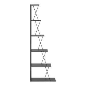 Mini shelf Tars color black/dark gray 50x22x150cm