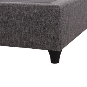 За двойно легло Siggy Hm21217-сив плат-за матрак 160x200см.