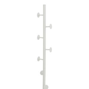 Kroker white metal coat rack 30x30x173cm