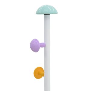 Mush white metal coat rack 30x30x168cm