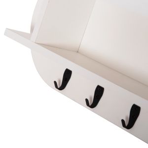 Закачалка за антре с рафт Stor Hm18078.01 меламин в бяло 84x15.5x28.5hcm.