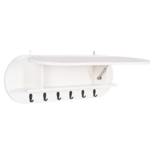 Закачалка за антре с рафт Stor Hm18078.01 меламин в бяло 84x15.5x28.5hcm.