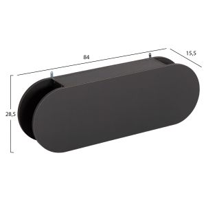 Закачалка за антре с рафт Stor Hm18078.03 меламин в тъмно сиво 84x15.5x28.5hcm.