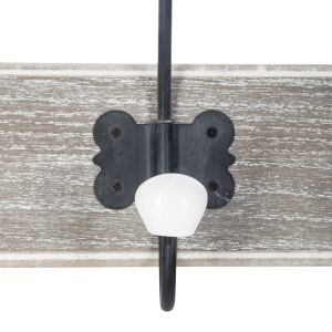 Закачалка за дрехи Holden Mdf в античен естествен цвят 19.5x9x60.5см