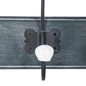 Закачалка за дрехи Holden Mdf в антично черен цвят 19.5x9x60.5см